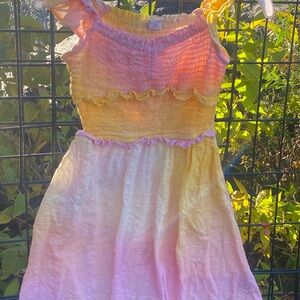 Old Navy Pink and Yellow Kids Dress